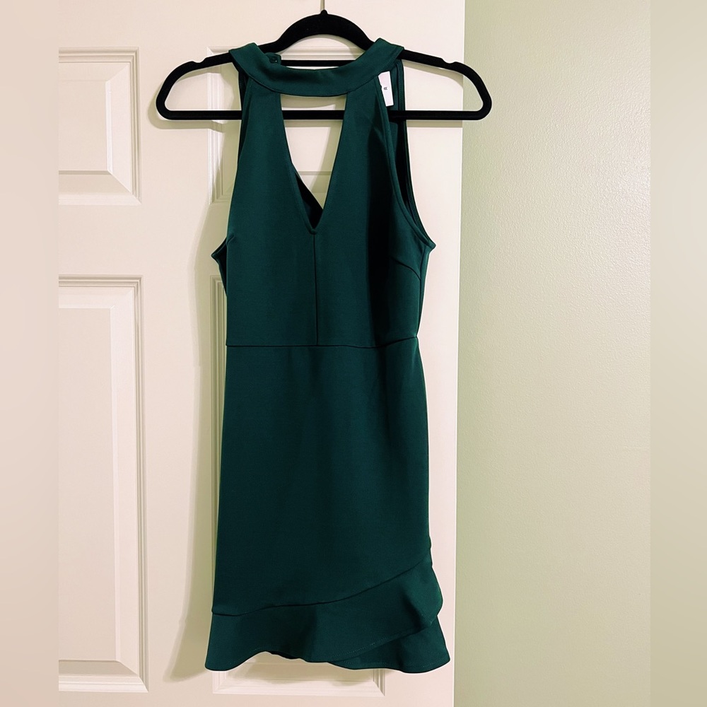 Dark Emerald Green Cocktail Dress